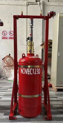 Jakość  40L Enclosed Flooding Novec 1230 Fire Suppression System Without Pollution For Storage Room Fabryka
