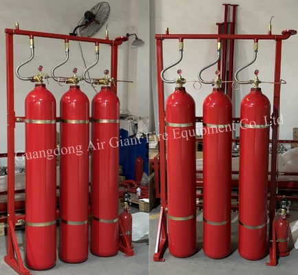 Jakość  Enclosed Flooding Inert Gas Argon IG55 Fire Extinguishing System Without Pollution For Server Room Fabryka