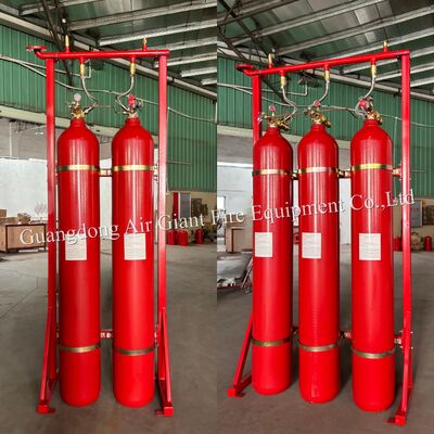 Jakość  Network Type IG55 Inert Gas Fire Suppression System with 150-300 Bar Operating Pressure -10-50°C Storage Temperature and Audible And Visual Alarm Fabryka