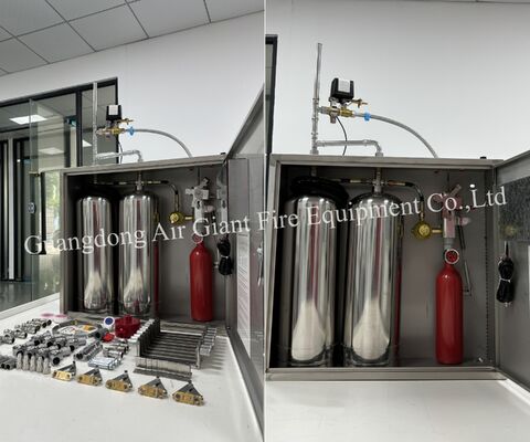 Jakość  Wet Chemical Kitchen Fire Extinguishing System Single And Double Bottle Group Fabryka