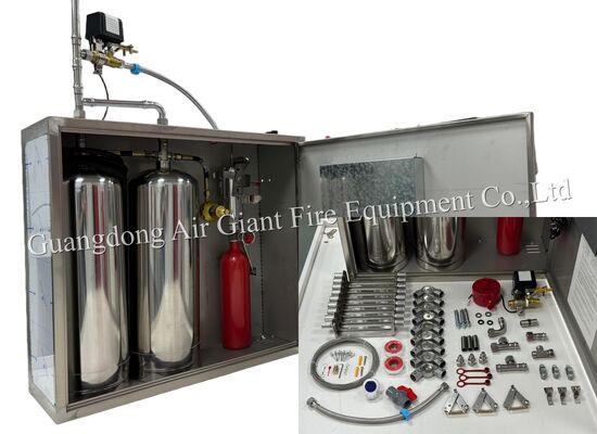 Jakość  Double Bottles Automatic Protection Restaurant Fire Suppression System Fabryka