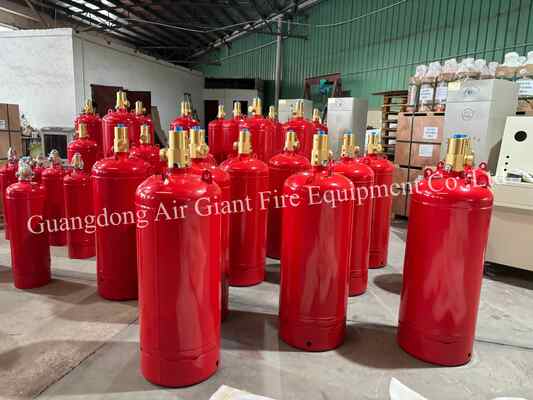 Jakość  Insulated FM200 Fire Extinguishing System Cylinder Without Residue For Telecommunication Room Fabryka