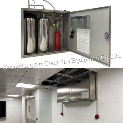 Jakość  Double Bottles Commercial Kitchen Hood Fire Suppression System For Grease Ducts Fabryka