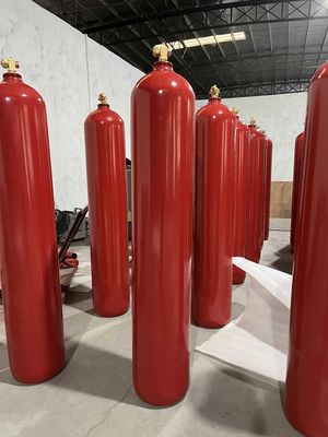 Dwutlenek węgla system przeciwpożarowy Butle CO2 w pokoju telekomunikacyjnym