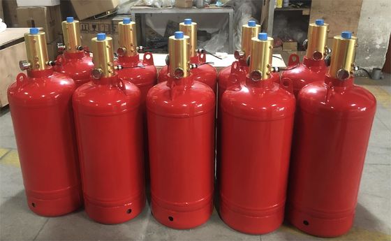 Automatyczny system przeciwpożarowy Cylindry FM 200 w pomieszczeniu UPS