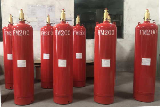 HFC227ea System przeciwpożarowy Cylindry FM 200 w komorze bezechowej OEM ODM