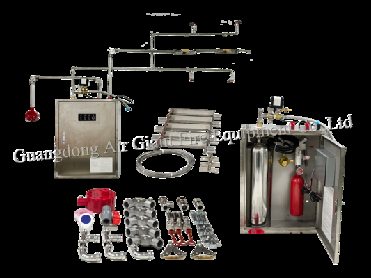 JEDNY CYLINDROWY AUTOMATYCZNY SYSTEM ZAGRODZANIA PŁOMY W KUCHINIE