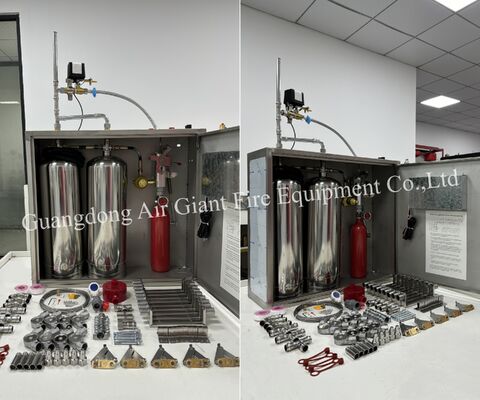 System gaśniczy do kuchni do walki z pożarem w restauracji i hotelu ze specjalnym środkiem gaśniczym do kuchni