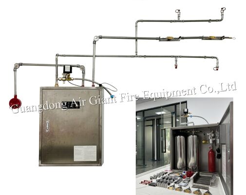 Double Bottles Automatic Protection Commercial Kitchen Hood Fire Suppression System
